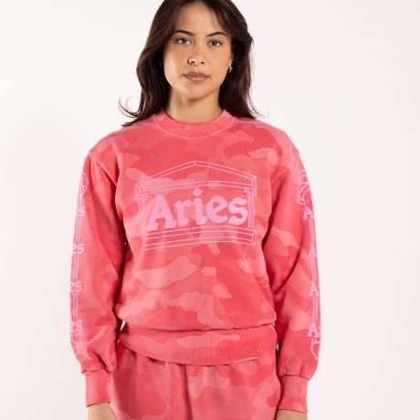 Aries Arise Aged Column Camo Sweat