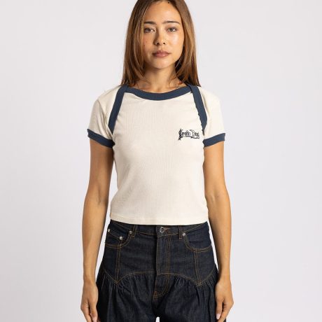 Brain Dead Ribbed Envelope Baby Tee