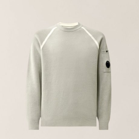 C.P. Company Double Cotton Knit Lens Crewneck Sweater