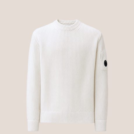 C.P. Company Lambswool Lens Crewneck Sweater