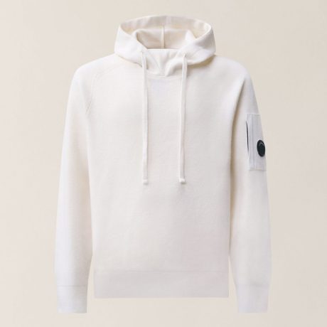 C.P. Company Lambswool Lens Knitted Hooded Sweater