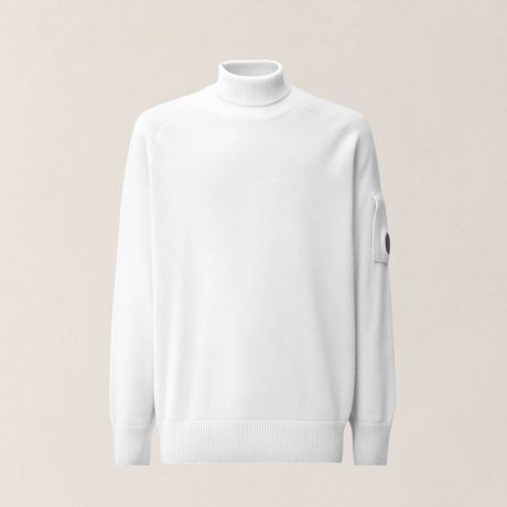 C.P. Company Lambswool Turtleneck Lens Sweater