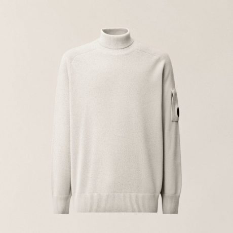 C.P. Company Lambswool Turtleneck Lens Sweater