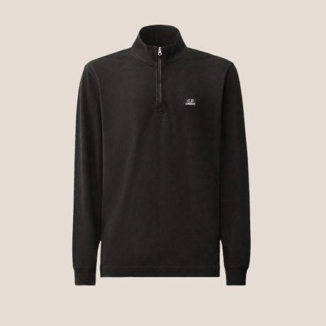 C.P. Company Stretch Piquet Long Sleeve Half Zip Polo