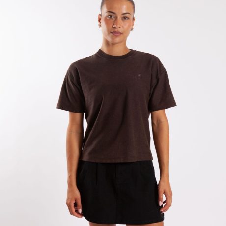 Carhartt WIP W' S/S Lambert T-Shirt Tobacco Moon Wash