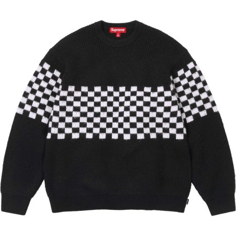 Checkerboard Pilled Sweater