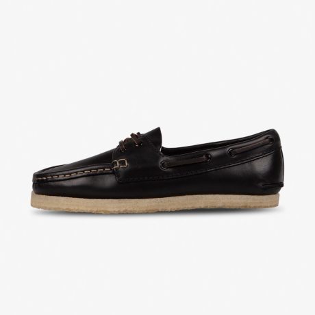 Clarks Originals Godney Boat Black Leather