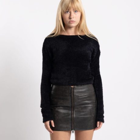 COOR Hairy Back Scoop Knit