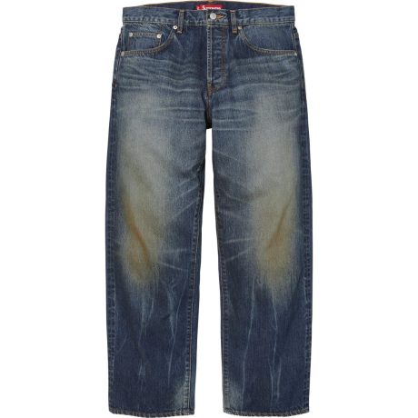 Distressed Loose Fit Selvedge Jean
