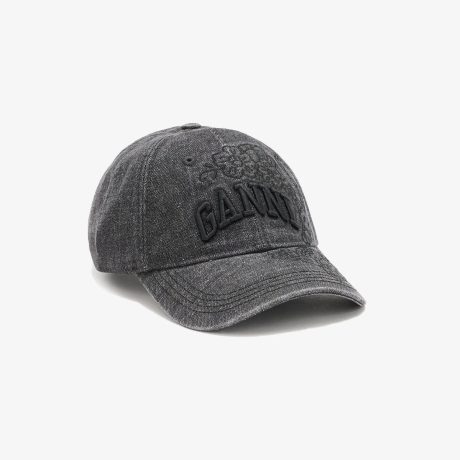 Ganni Embroidery Denim Cap