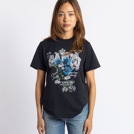 Ganni Relaxed T-Shirt Flower Print
