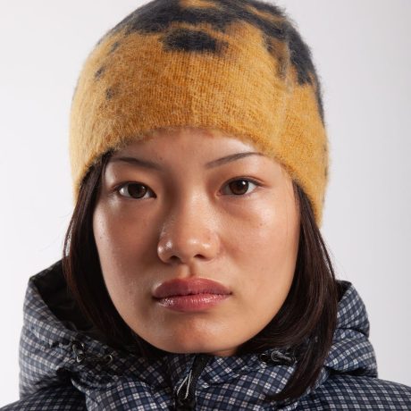 Gramicci Mohair Splatter Beanie Safron