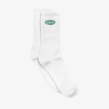 Metalwood Studio Oval Logo Crew Sock