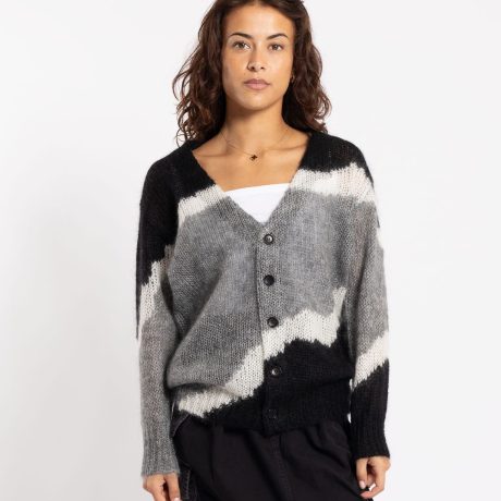 Nomarhythm Textile Multi Colour Mohair Cardigan