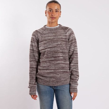 Pop Trading Company Knitted Melange Logo Crewneck