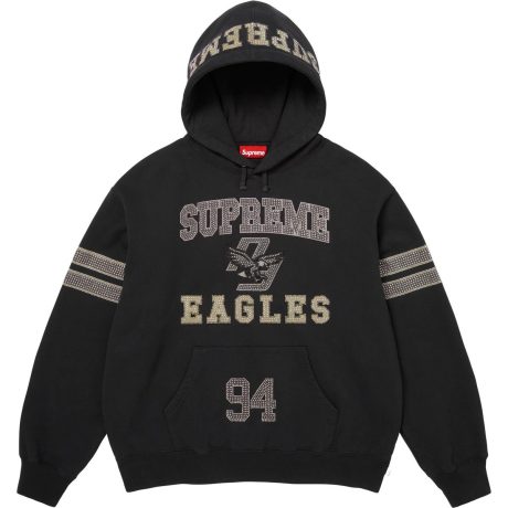Rhinestone Eagle Hooded Sweatshirt
