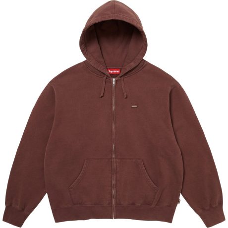 Small Box Zip Up Hooded Sweatshirt