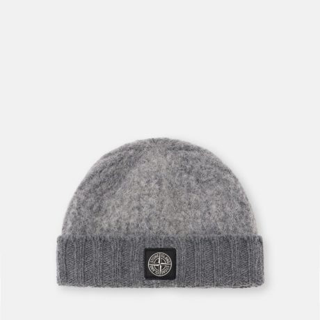Stone Island Beanie with Compass logo patch