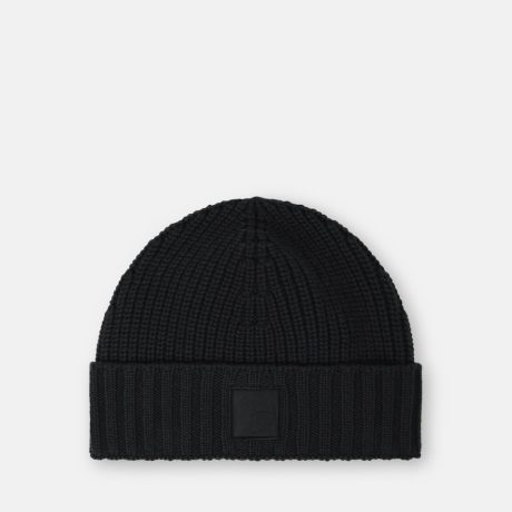 Stone Island Knit beanie with tonal Compass logo patch