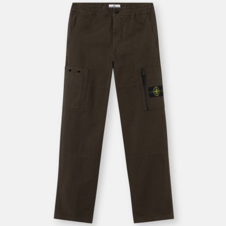 Stone Island Loose-fit cargo trousers with zip and snap pockets