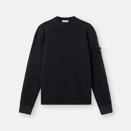 Stone Island Loose-fit crewneck jumper with contrast knit details