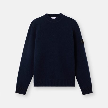 Stone Island Loose-fit crewneck jumper with contrast knit details
