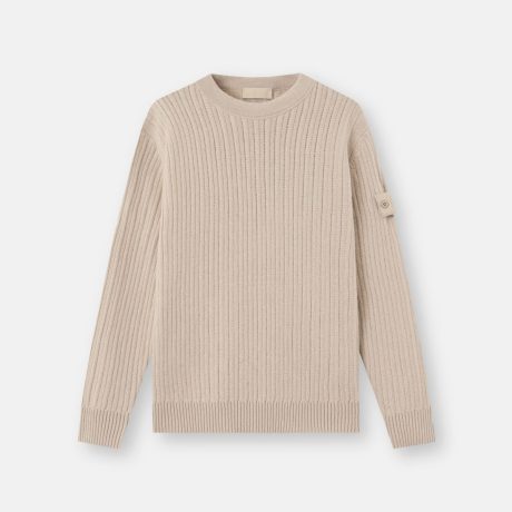 Stone Island Loose-fit crewneck jumper with ribbed trims