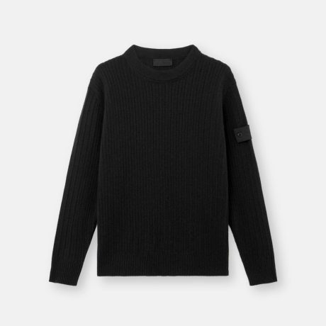 Stone Island Loose-fit crewneck jumper with ribbed trims