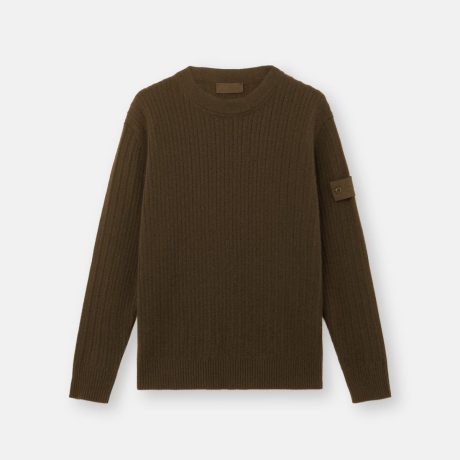 Stone Island Loose-fit crewneck jumper with ribbed trims