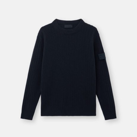 Stone Island Loose-fit crewneck jumper with ribbed trims