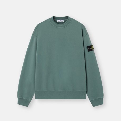 Stone Island Oversized-fit crewneck sweatshirt with ribbed trims
