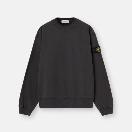 Stone Island Oversized-fit crewneck sweatshirt with ribbed trims