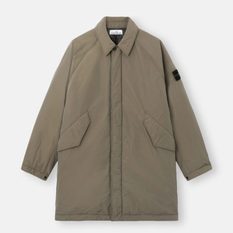 Stone Island Padded long coat with anti-drop