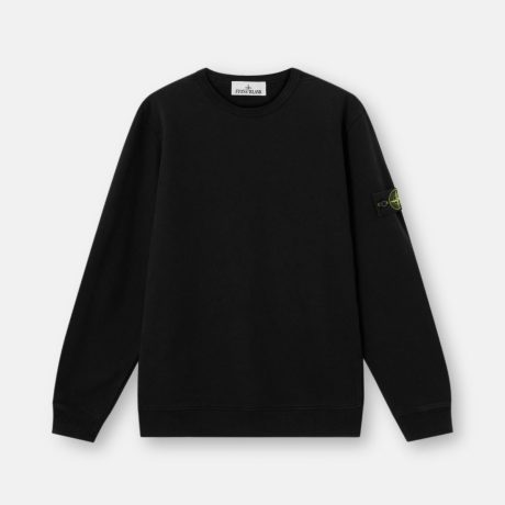 Stone Island Regular-fit crewneck sweatshirt with ribbed inserts