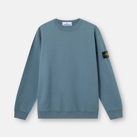 Stone Island Regular-fit crewneck sweatshirt with ribbed inserts