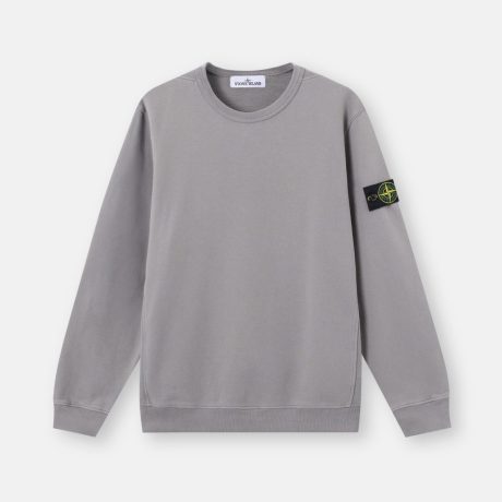 Stone Island Regular-fit crewneck sweatshirt with ribbed inserts