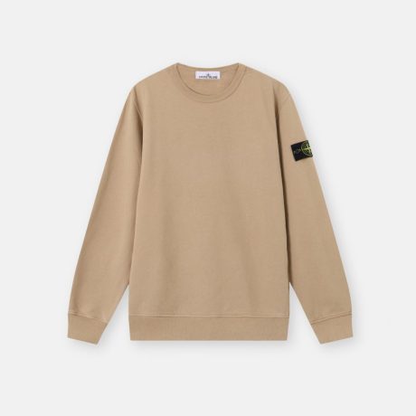 Stone Island Regular-fit crewneck sweatshirt with ribbed inserts