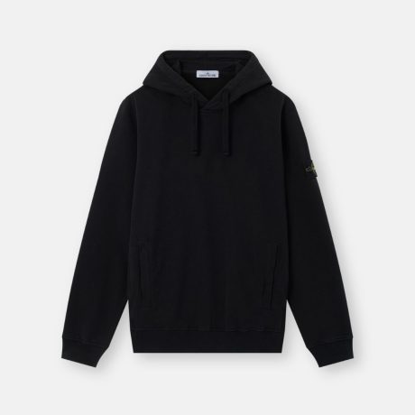 Stone Island Regular-fit hooded sweatshirt with thumbhole cuffs