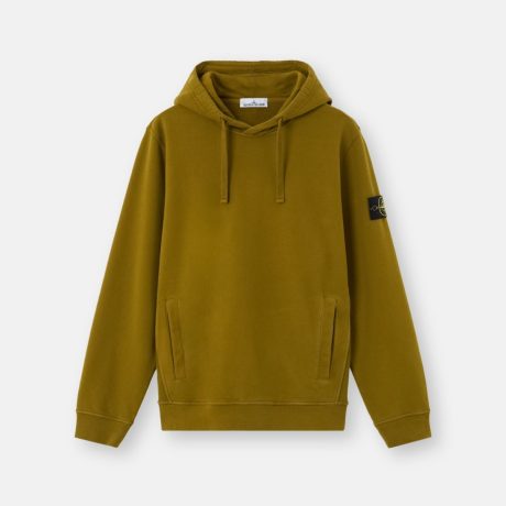 Stone Island Regular-fit hooded sweatshirt with thumbhole cuffs