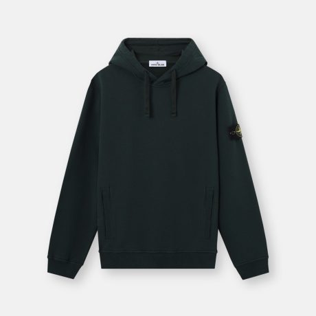 Stone Island Regular-fit hooded sweatshirt with thumbhole cuffs