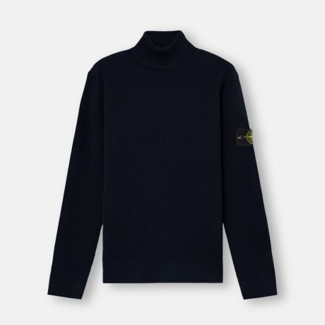 Stone Island Regular-fit turtleneck jumper with fine-ribbed trims