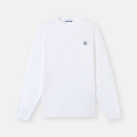Stone Island Slim-fit long-sleeve T-shirt with 'Fissato' effect