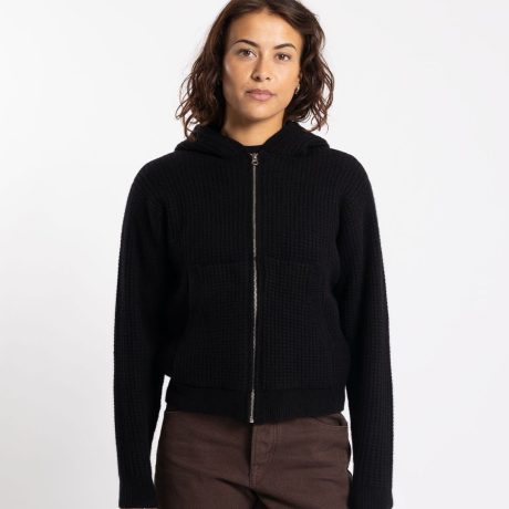 Stüssy Waffle Cashmere Zip Hood