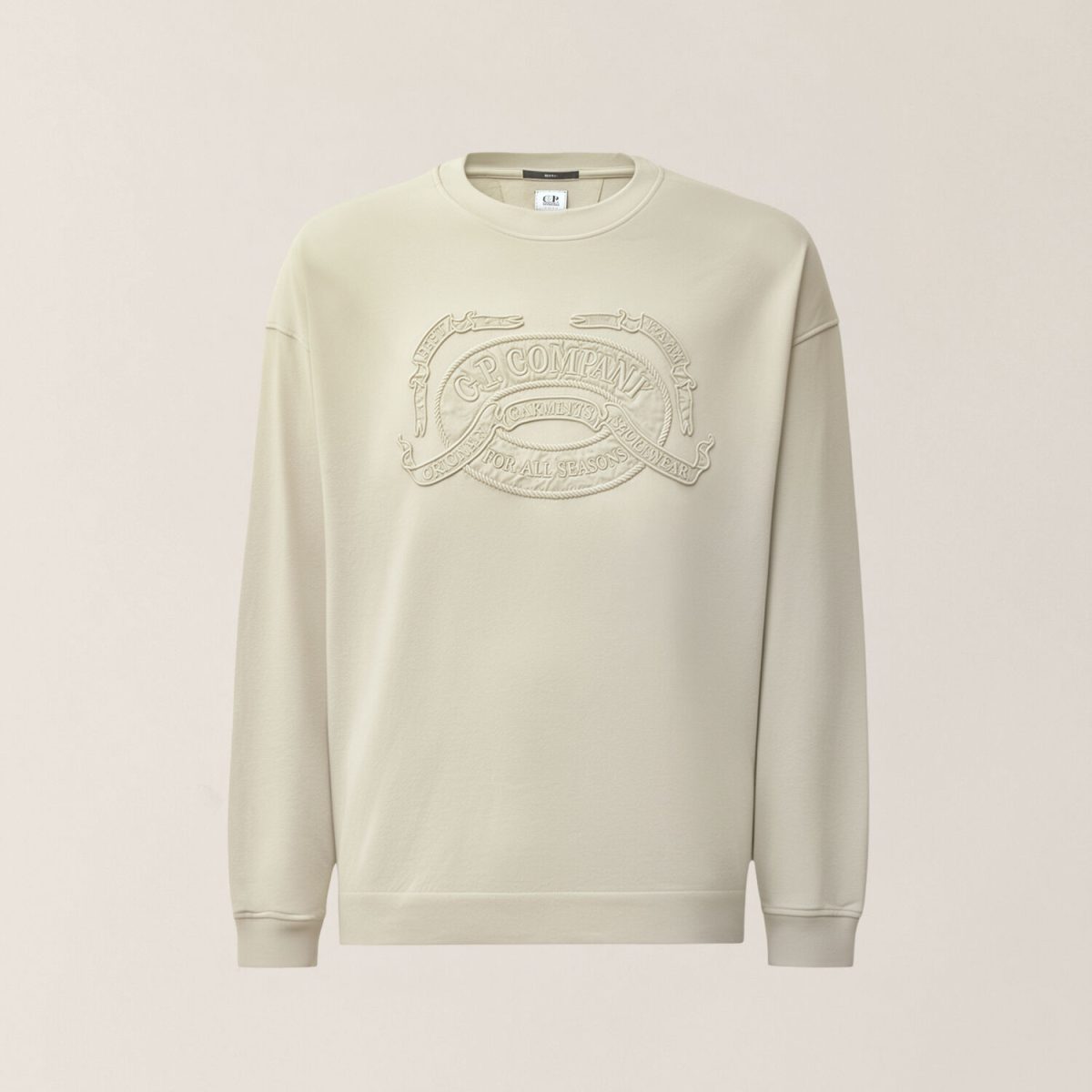 C.P. Company 20/1 Jersey Boxy Long Sleeve Logo T-Shirt