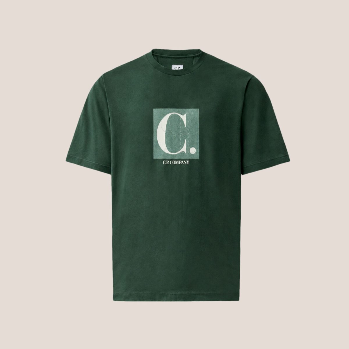 C.P. Company 30/1 Jersey Short Sleeve Chest-Back Logo T-Shirt