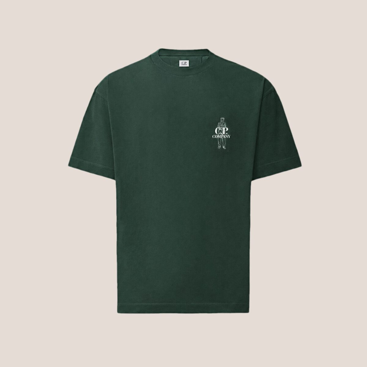 C.P. Company 30/1 Jersey Short Sleeve Comfort Logo T-Shirt