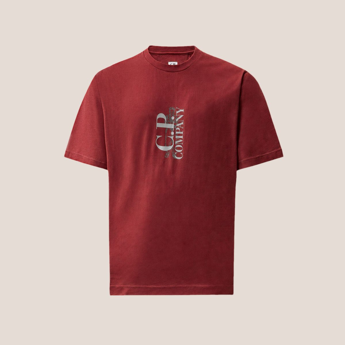 C.P. Company 30/1 Jersey Short Sleeve Vertical Logo T-Shirt