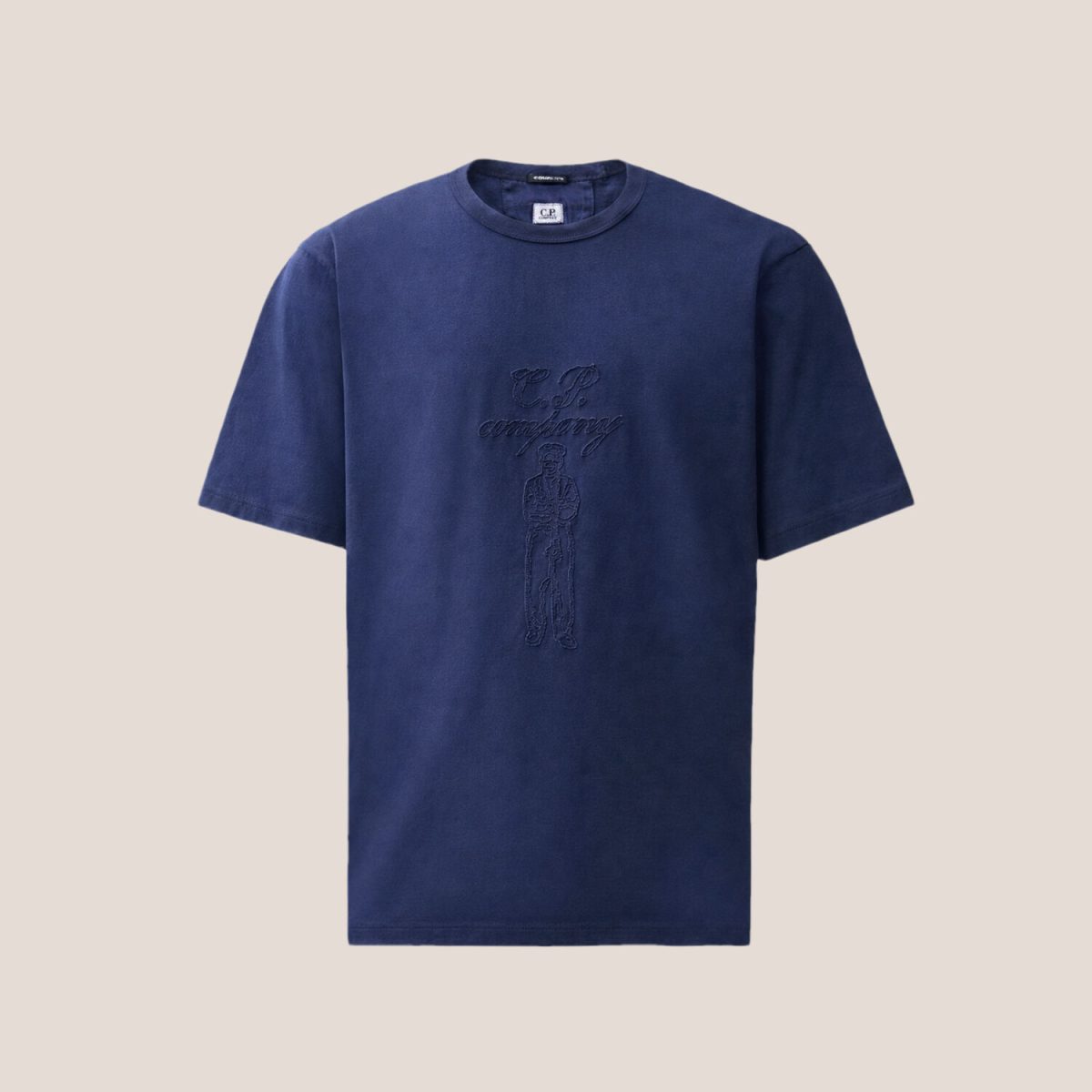 C.P. Company 30/2 Mercerized Jersey Twisted Short Sleeve British Sailor T-Shirt