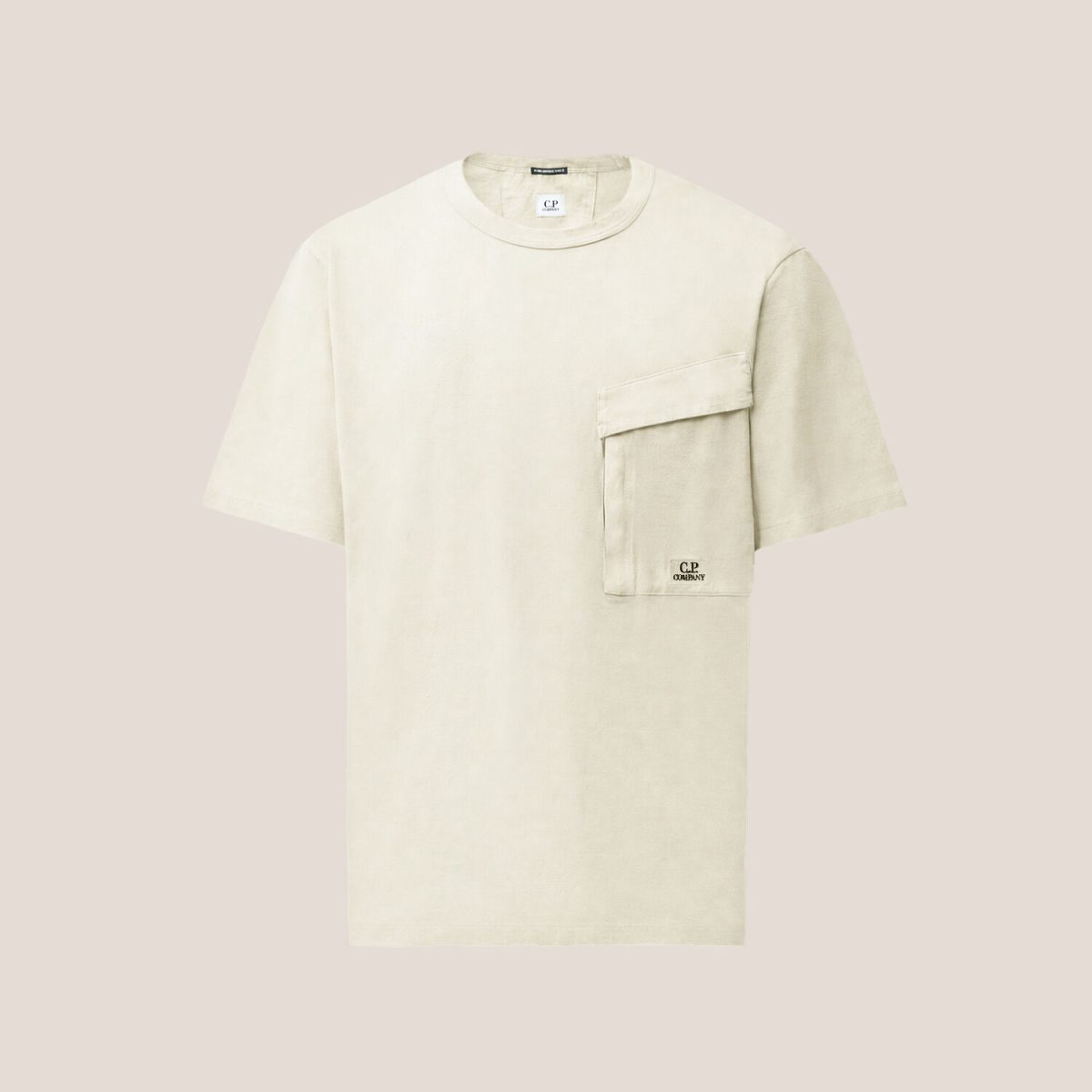 C.P. Company 30/2 Mercerized Jersey Twisted Short Sleeve Pocket T-Shirt