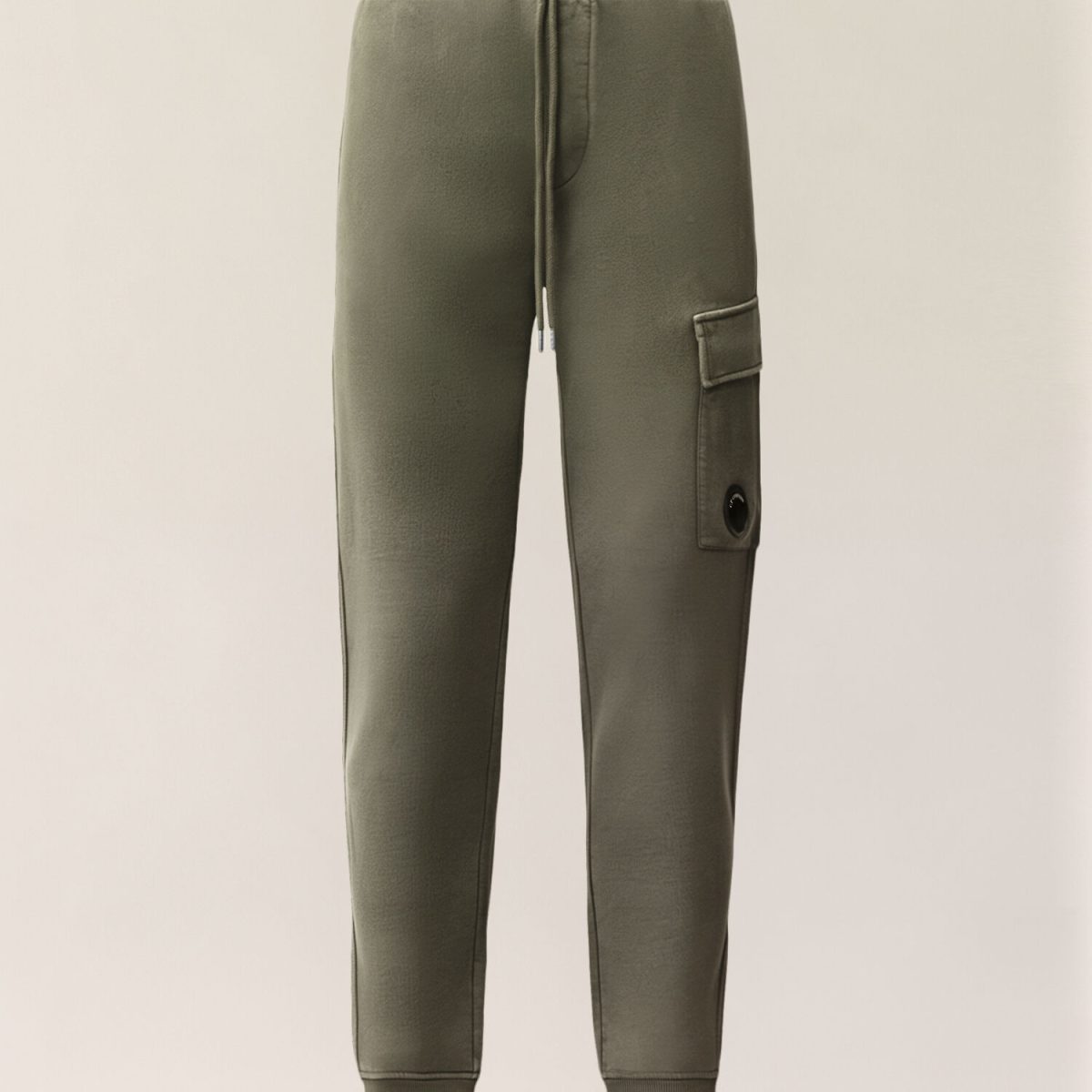 C.P. Company Brushed and Emerized Diagonal Fleece Lens Cargo Sweatpants